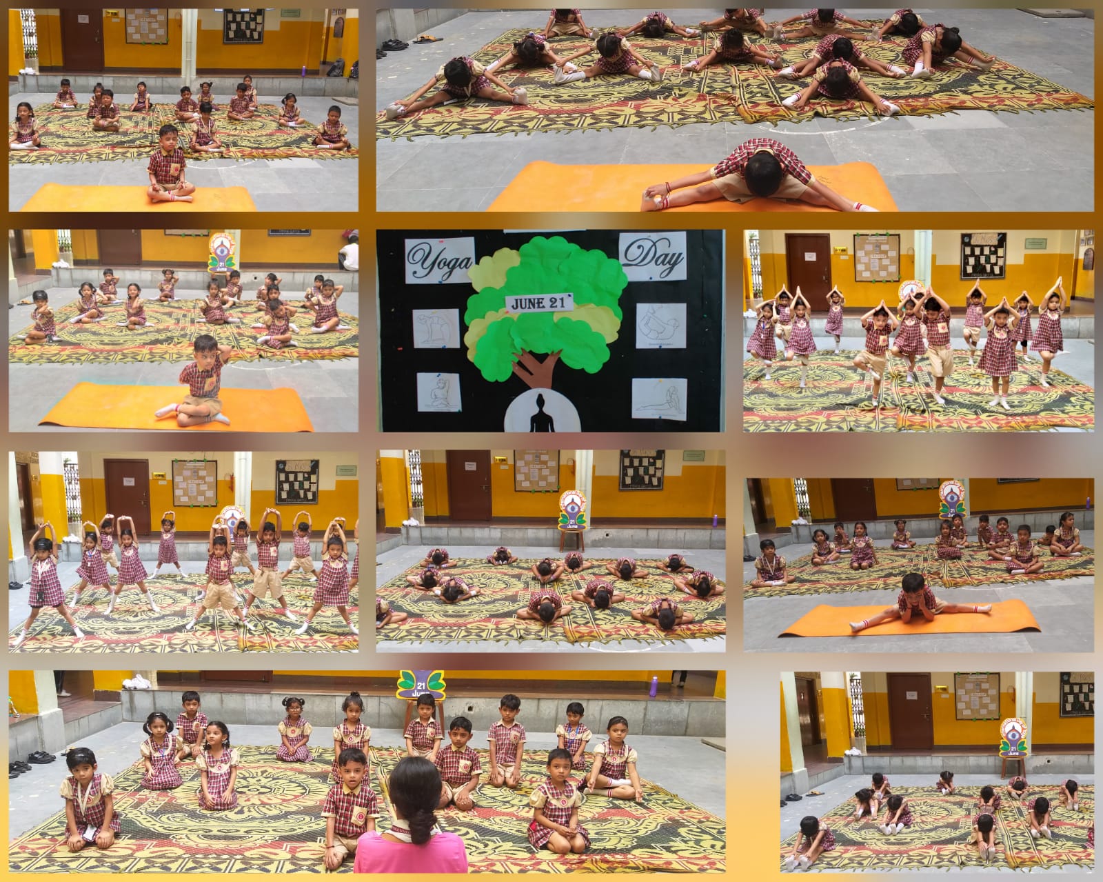 Pre-Primary students celebrated International Yoga Day